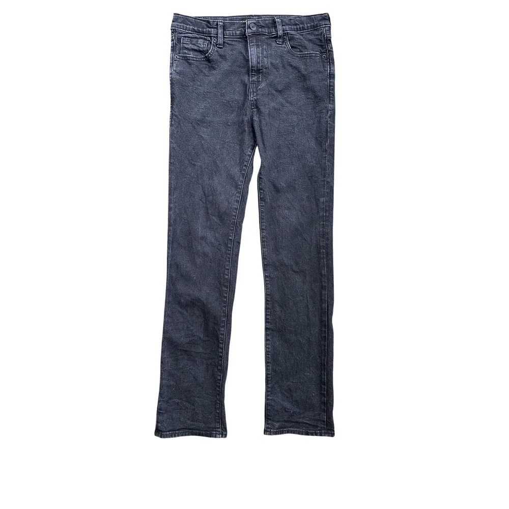 Old Navy Straight Jeans Kids Size 18 Charcoal Gray Excellent Built-In Flex Pants